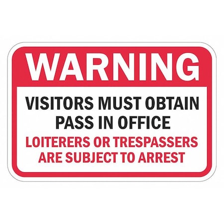 Lyle Informational Sign, 12 in H, 18 in W, Aluminum, Horizontal Rectangle, English, T1-1452-EG_18x12 T1-1452-EG_18x12