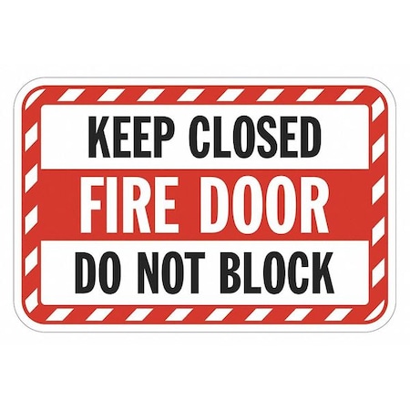 Lyle Warning Sign, 12 in H, 18 in W, Aluminum, Horizontal Rectangle, English, T1-1665-EG_18x12 T1-1665-EG_18x12
