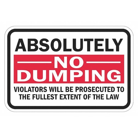 Lyle Facility Sign, 12 in H, 18 in W, Aluminum, Horizontal Rectangle, English, T1-1674-EG_18x12 T1-1674-EG_18x12