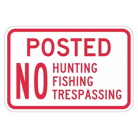 Lyle Warning Sign, 12 in H, 18 in W, Aluminum, Horizontal Rectangle, English, T1-1086-EG_18x12 T1-1086-EG_18x12