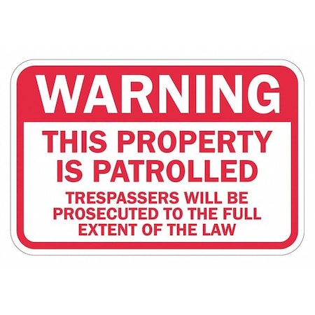 Lyle Facility Sign, 12 in H, 18 in W, Aluminum, Horizontal Rectangle, English, T1-1444-EG_18x12 T1-1444-EG_18x12
