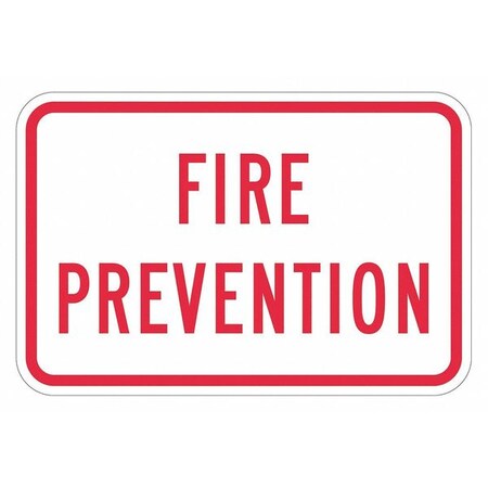 Lyle Fire Sign, 12 in H, 18 in W, Aluminum, Horizontal Rectangle, English, T1-1831-EG_18x12 T1-1831-EG_18x12