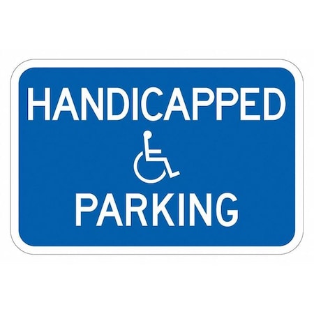 Lyle ADA Handicapped Parking Sign, 12" x 18, T1-1137-DG_18x12 T1-1137-DG_18x12