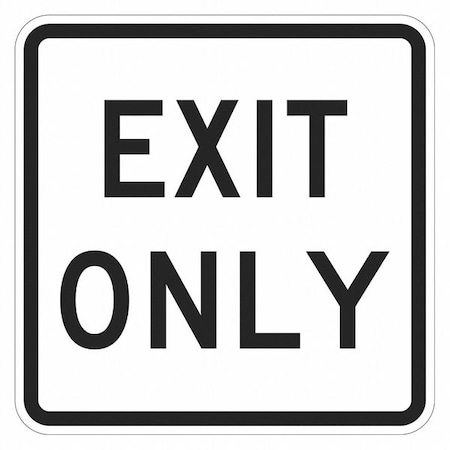 Lyle Exit Sign For Parking Lots, 18 in H, 18 in W, Aluminum, Square, English, T1-1023-EG_18x18 T1-1023-EG_18x18