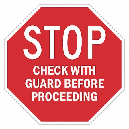 Lyle Stop Restriction Sign, 24" W, 24" H, English, Recycled Aluminum, Red T1-6236-HI_24x24