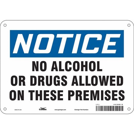 Condor Safety Sign, 7 in Height, 10 in Width, Vinyl, Vertical Rectangle, English, 449M15 449M15