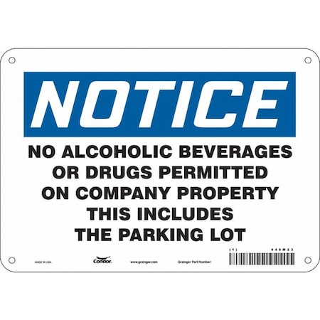 Condor Safety Sign, 7 in Height, 10 in Width, Aluminum, Vertical Rectangle, English, 449M23 449M23