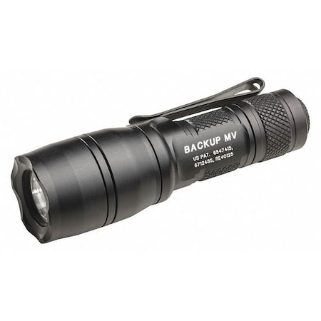 Surefire Black Tactical Handheld Flashlight, CR123A, 400/5lm E1B-MV
