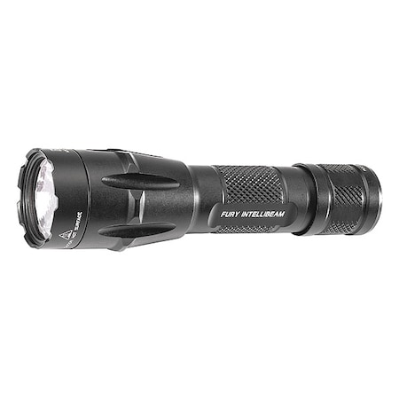 Surefire Black Rechargeable Tactical Handheld Flashlight, CR123A, 1500lm FURY-IB-DF