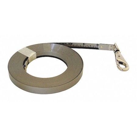 Us Tape 100 ft Oil Gauging Tape Measures, 1/2 in Blade 58956