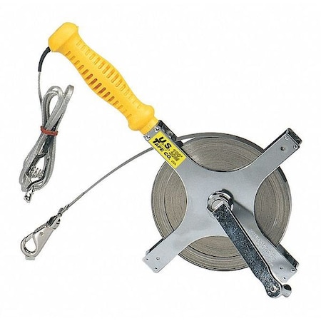 Us Tape 100 ft Oil Gauging Tape Measures, 1/2 in Blade 58856