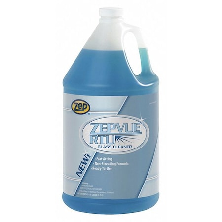Zep Liquid Glass Cleaner, 1 gal., Light Blue, Pleasant