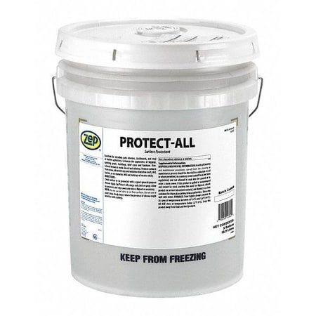 Zep Protect-All General Purpose Cleaner and Degreaser, 5 gal Bucket Bottle, Water Based 145635