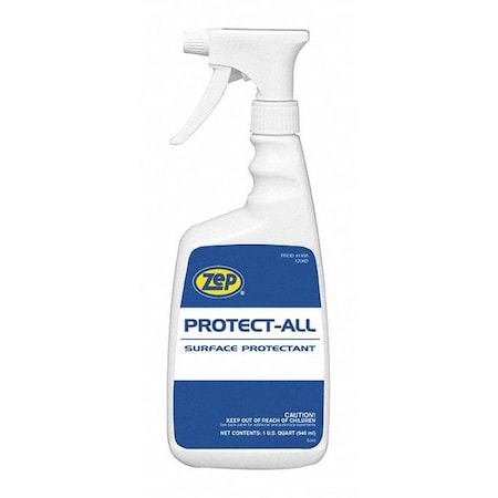 Zep Protect-All General Purpose Cleaner and Degreaser, 1 qt Spray Bottle, Water Based, PK12 145616
