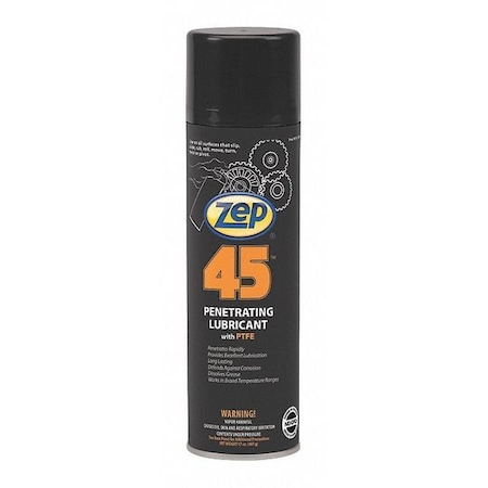 Zep Lubricant, 17 oz, Aerosol Can, PTFE, Brown 174016