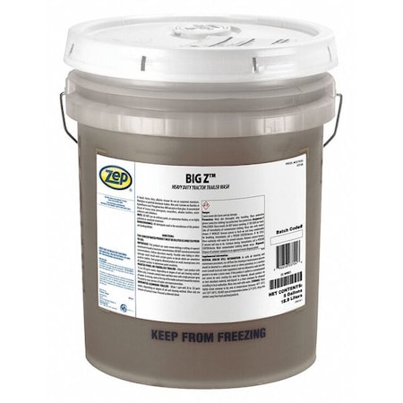 Zep Big Z Heavy Duty Tractor Trailer Wash, 5 gal Bucket, Concentrated, Water Based 37035