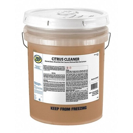 Zep Cleaner/Degreaser, 5 Gal Pail, Liquid, Orange 45535