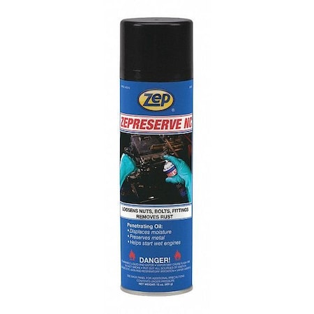 Zep Lubricant, 15 oz, Aerosol Can, Petroleum Distillates, Amber 31501