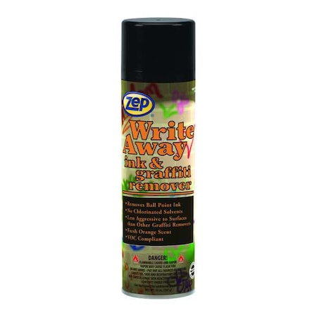 Zep Ink/Graffiti Remover, Aerosol Can, PK12 32401
