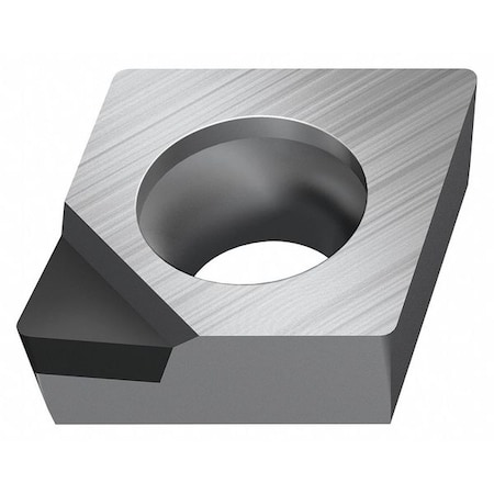 Walter Diamond Turning Insert, Diamond, 3, CCGT, 2, PCD CCGT09T308FS-1 WDN10