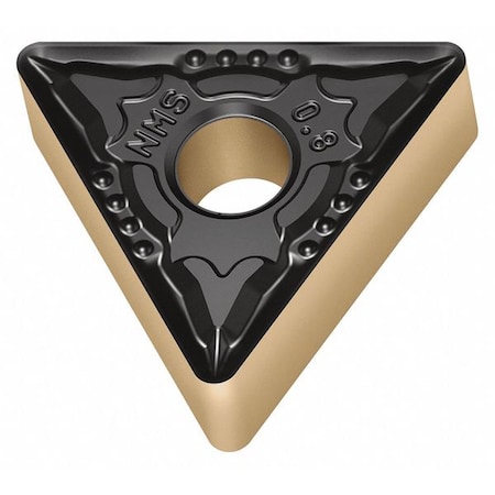 Walter Triangle Turning Insert, Triangle, 3/8 in, TNMG, 0.8 mm, Carbide TNMG160408-NMS WSM10S