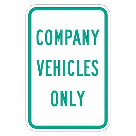 Lyle Company Vehicles Parking Sign, 18" x 12, T1-5298-EG_12x18 T1-5298-EG_12x18