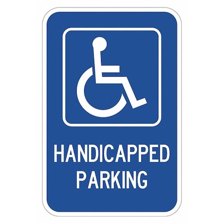 Lyle ADA Handicapped Parking Sign, 18" x 12, T1-6206-EG_12x18 T1-6206-EG_12x18