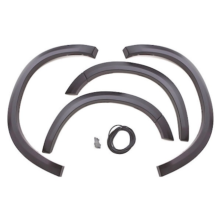 Lund Fender Flares, 3 in, ABS, Black SX203S