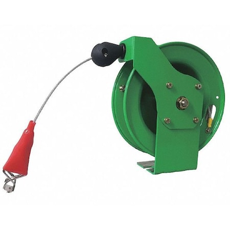 Speedaire Cable Reel, 50 ft., Powder Coated, Green 440G03
