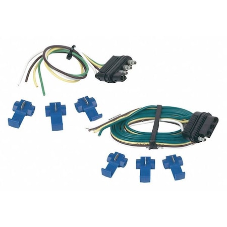 Hopkins Towing Solutions Flat Electric Connector, 4-Way, ForVehicle 48205