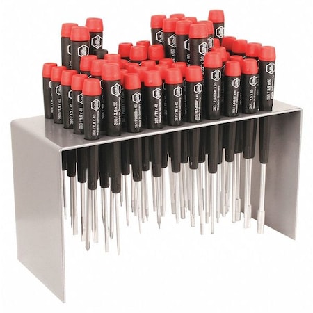 WIHA Screwdriver Set, 50 pcs, Round Shank 92189