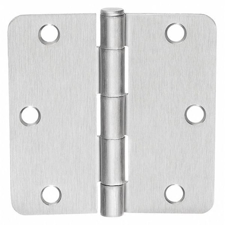 Mckinney Door and Butt Hinge, Steel, Full Mortise Mounting, 1 1/4 in Leaf W x 3 1/2 in Leaf H 3½x3 1/2 1414 26D