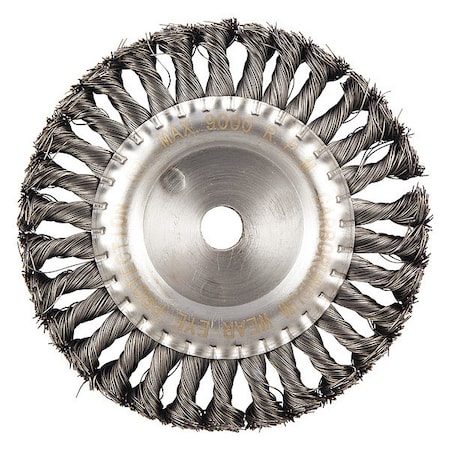 Zoro Select Wire Wheel Brush, 0.014" dia. Wire 66254443305