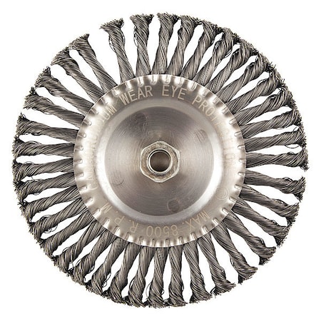 Zoro Select Wire Wheel Brush, 0.020" dia. Wire 66254442958
