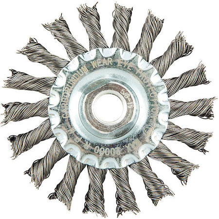 Zoro Select Wire Wheel Brush, 0.020" dia. Wire 66254443298