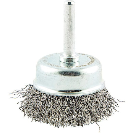 Zoro Select Cup Brush, Wire 0.012" dia., Carbon Steel 66254443307