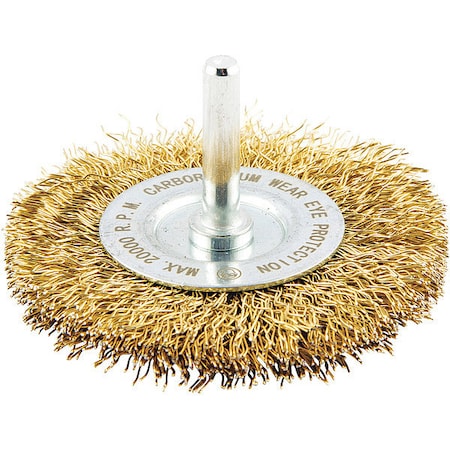 Zoro Select Wire Wheel Brush, 0.014" dia. Wire 66254443000