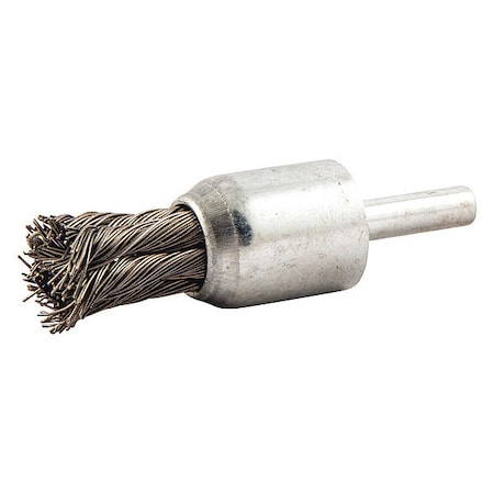 Zoro Select End Brush, Shank 1/4", Wire 0.014" dia. 66254443011