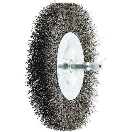Zoro Select Drill Wire Brush, 0.00866" dia. Wire 66254442945