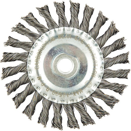 Zoro Select Wire Wheel Brush, 0.020" dia. Wire 66254442938