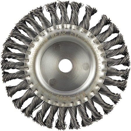 Zoro Select Wire Wheel Brush, 0.020" dia. Wire 66254442957