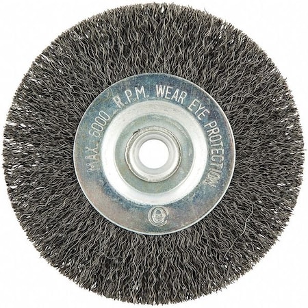 Zoro Select Wire Wheel Brush, 0.008" dia. Wire 66254443032