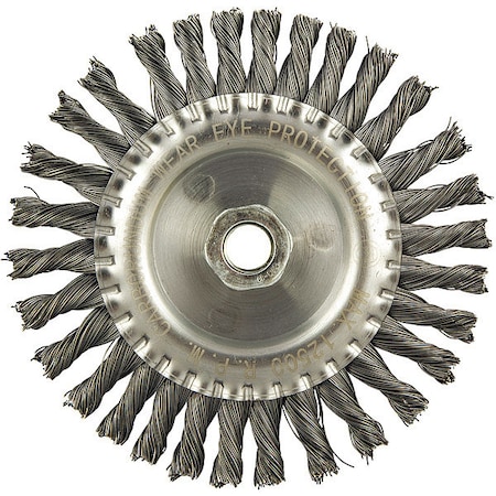 Zoro Select Wire Wheel Brush, 0.020" dia. Wire 66254442960