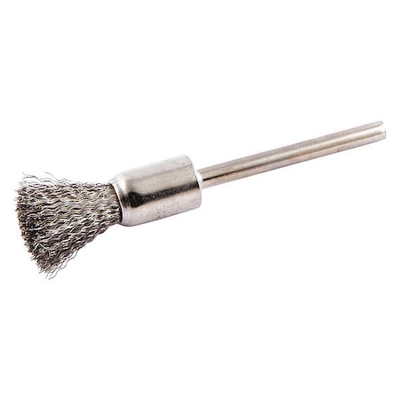Zoro Select End Brush, Shank 1/8", Wire 0.005" dia. 66254443030