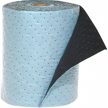 Spilltech Sorbent Roll, 41 gal, 19 in x 80 ft, Oil, Blue, 2 PK TMAT19
