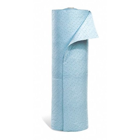 Spilltech Sorbent Roll, 51 gal, 5 ft x 160 ft, Oil, Blue, Polypropylene RIG160H