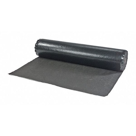Spilltech Sorbent Roll, 42 gal, 5 ft x 100 ft, Oil, Black, Cellulose, Polyethylene RRMAT60