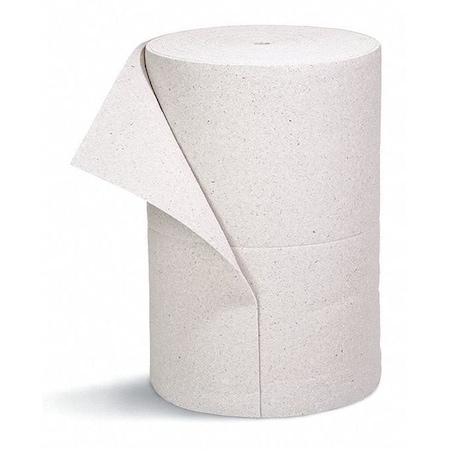 Spilltech Sorbent Roll, 69 gal, 30 in x 150 ft, Universal, Gray, Cellulose GRC150H