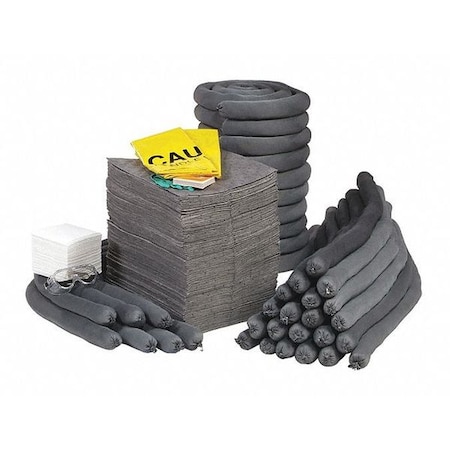 Spilltech Spill Kit Refill, 103 gal Volume Absorbed per Kit, 95 gal Capacity, Box, Clear, 131 RSPKU-CART