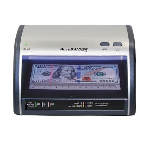 Accubanker Counterfeit Detector, 110VAC Input Power LED420